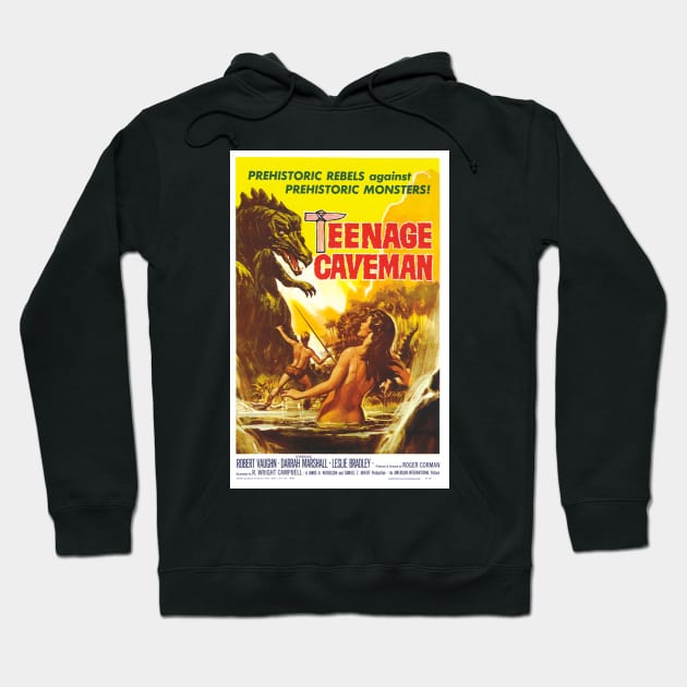 Classic Science Fiction Movie Poster - Teenage Caveman Hoodie by Starbase79